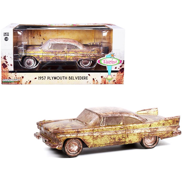 GREENLIGHT 18261 Scale 1/24  PLYMOUTH BELVEDERE TULSA OKLAHOMA 1957 GREEN  BROWN