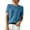 Sky Blue, variant on Short Sleeve Crew Neck Sweater Shirts for Women Knit Pullover Tops Casual Summer Blouses, Birthday Gifts for Women