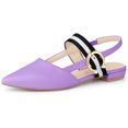 thumbnail image 1 of BLISSFUL STEP Women's Pointed Toe Slingback Pumps, 1 of 6