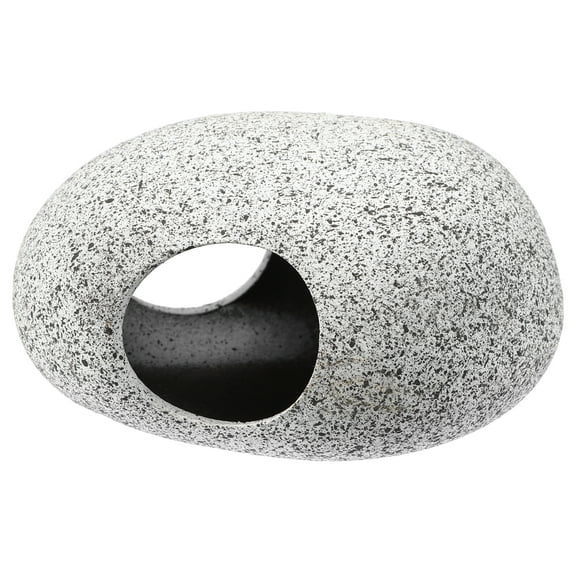 Unique Bargains 4.29x3.11x2.17 Inches Fish Tank for Aquatic Pets to Breed Play Rest Aquarium Hideaway Rock Cave Ceramic