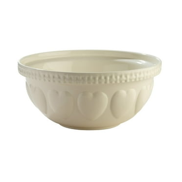 Mason Cash | S12 Cream Hearts Mixing Bowl - 4.25 Quart