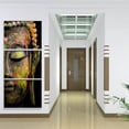 thumbnail image 1 of 3 Panel Buddha Head Canvas  Room Decor Gift for Friends, 1 of 8