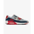 thumbnail image 2 of Nike Air Max 90 Men's Shoes Color: Light Smoke Grey/Armory Navy/Fire Red/Phantom Size: 12, 2 of 6