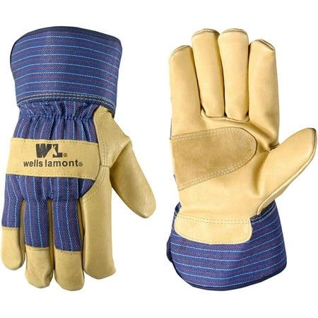 

Wells Lamont Men s Heavy Duty Leather Palm Thinsulate Winter Work Gloves with Safety Cuff Medium (5235)