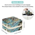thumbnail image 5 of Map Section Travel Portable Square Jewelry Stand, Earring Organizer, Ring Storage, Necklace Holder, Bracelet Stand - Suitable for Girls and Women, Travel Organizer Jewelry Boxes, 5 of 6