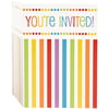 Rainbow Party Invitations, 8ct