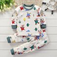thumbnail image 1 of TOWED22 Toddler Girls Boys Pyjamas Set Kids Pajamas Animal Cotton Kids 2 Piece Pj's Long Sleeve Sleepwear Clothes Set Outfits 3 6 9 12 18 24 Months 2t 3t 4t 5t 6t 7t 8t 9t(Dark Green,5-6 Y), 1 of 5