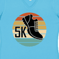 thumbnail image 4 of Inktastic 5K Race Running Retro Sunset Runner Women's V-Neck T-Shirt, 4 of 5