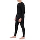thumbnail image 2 of Fruit of the Loom Traje térmico premium para hombre, negro, mediano, 2 of 3