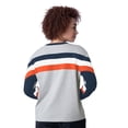 thumbnail image 2 of Women's Starter Heather Gray Houston Astros Triple A Fashion Color Block Long Sleeve Top, 2 of 2