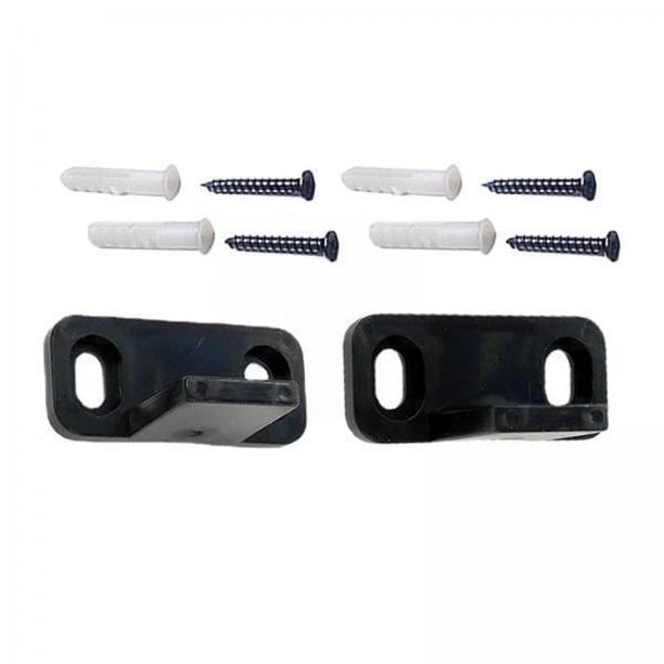 6x 2 Piezas de Guías de Puerta, Herrajes Inferiores, Puertas Corredizas de Granero Resistentes, Guías de Piso, Guías Inferiores para Dormitorio, Puert 6 piezas