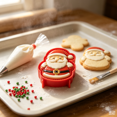 thumbnail image 4 of Christmas Mini Pie Molds, Festive Holiday Baking Tool Set with Press Design for Making Delicious Seasonal Pastries and Tarts (Santa Claus), 4 of 6
