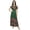 Green, variant on Bimba Women's Sleeve Maxi Dress Floral Printed Georgette Summer Wear-8