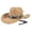 Khaki, variant on Gtoiithly Unisex American Retro Western Cowboy Hat Classic & Stylish Jazz-Style Sun Hat Black