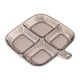 thumbnail image 3 of Plato de frutos secos, bandeja para olla caliente, cesta para servir, platos decorativos divididos para servir gris claro, 3 of 9