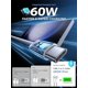 thumbnail image 4 of Cable de carga rápida USB C PD de 60 W para iPhone 15, 16 Pro Max, 15, 16 Plus, Samsung Moto, OPPO, Xiaomi Redmi, cable trenzado tipo C dual de 2 m, 4 of 5