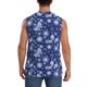 thumbnail image 4 of Fotbe Beautiful Snowflake Butterfly Men's Camiseta sin Mangas Estampada para Hombres, Playera Casual para Gimnasio, Entrenamiento, Playa-Small, 4 of 7