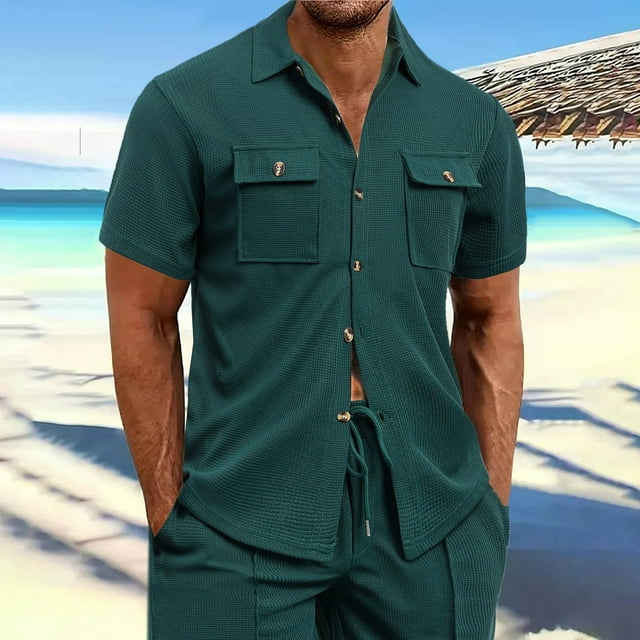 pstuiky camisetas para hombre, Suéter casual de manga corta con cuello redondo y cordón para hombre, con bloques de color camisetas de hombre s