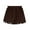 Coffee, variant on Girl Jean Shorts Classic Baggy Denim Shorts with Pockets Girls Summer Clothes 11-12 Years