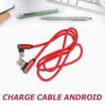 thumbnail image 3 of unbranded Cable De Carga USB Tipo C Rojo Con En Ángulo De 90 Y Resistencia Ultra Duradera Para Teléfonos, 3 of 8