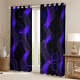thumbnail image 2 of Castle Fairy Abstract Hexagon Honeycomb Blackout Curtains Set of 2 (52x84 Each) for Teens Boys Girls,Gradient Spiral Stripes Window Curtains,Futuristic Geometric Curtains and Drapes, 2 of 6