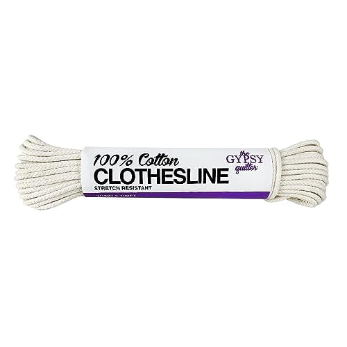 Gypsy Quilter Clothesline 100% Cotton 100ft Craft, White