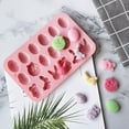 thumbnail image 3 of 18 Cavity Cake Mold Non-stick Reusable Flexible Silicone Happy Easter Egg Rabbit Chocolate Baking Mould for Bakery, 3 of 7