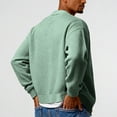 thumbnail image 5 of Lumtrix Mens Waffle Cardigan Sweater Long Sleeve V-Neck Knitted Sweaters Oversized Button Down Cardigan Light Green 3XL, 5 of 5