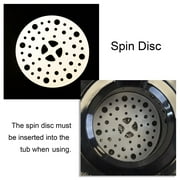 Panda 22lbs Portable Spin Dryer, Stainless Steel Drum, 3200RPM Spin Speed, Gravity Drain, Silver
