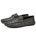 thumbnail image 2 of Men's Casual Loafers Slip On Leather Shoes Comfortable Lightweight Driving Shoes Male Moccasins Classic Penny Loafer Flats Boat Shoes Outdoor Walking Shoes, 2 of 16