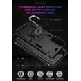 thumbnail image 6 of for Galaxy S21 Case,with HD Screen Protector, [Military Grade] Ring Car Mount Kickstand Hybrid Hard PC Soft TPU Shockproof Protective Case for Samsung Galaxy S21 5G 6.2 Inch (Black), 6 of 13