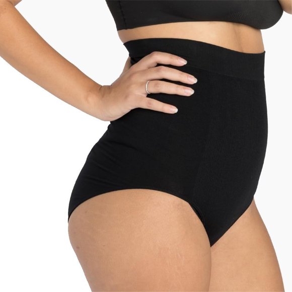 Calzoncillos Shapewear UpSpring, posparto, cintura alta, color negro, XL