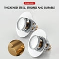 thumbnail image 6 of Universal Spring Core Sink Stopper for 1.46-1.61in Drain Holes, Stainless Steel Bathroom Sink Drain Strainer ​With Strainer, 6 of 8