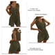 thumbnail image 1 of Mamelucos Cortos Sin Mangas Para Mujer Mono Sin Mangas De Verano Mono Sin Mangas Para Mujer Botón Hombro Delantero Corbata Cintura Con Cinturón Mamelucos Cortos De Verano OD ANGGREK AH3391, 1 of 6