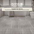thumbnail image 4 of Achim Portfolio 12x12 2.0mm Self Adhesive Vinyl Floor Tile - Ash Grey Wood - 9 Tiles/9 sq. ft., 4 of 7