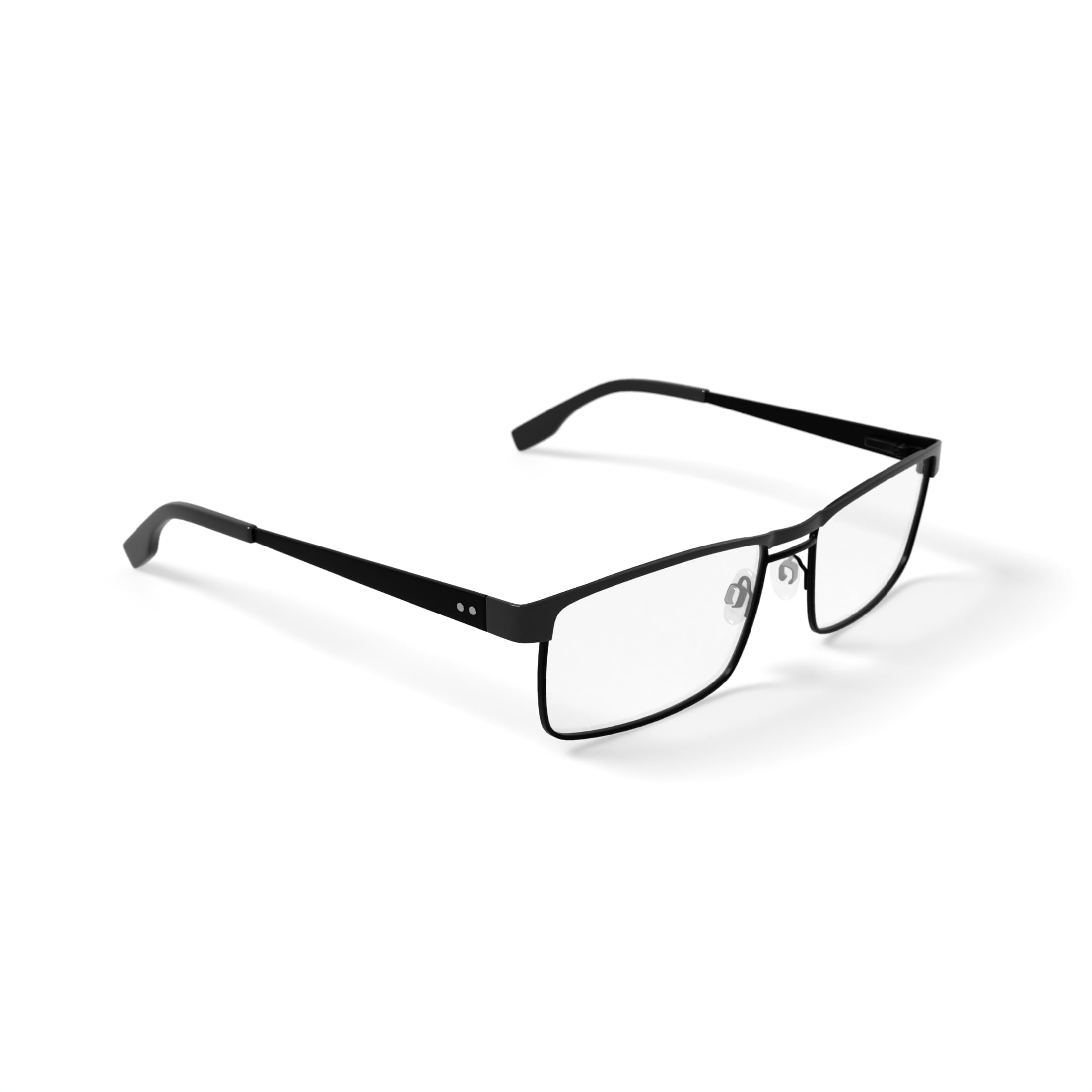 Randy Jackson Men's RJ 1117 Rectangular Prescription Eyeglasses with Case, Black/Blue