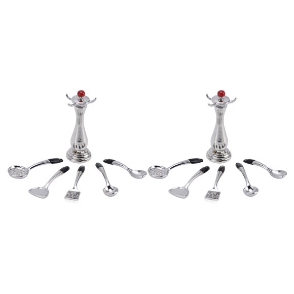 Juguete de cocina, accesorios de cocina para casa de muñecas 1:12, utensilio de cocina, accesorios de cocina para casa de muñecas de alta capacidad