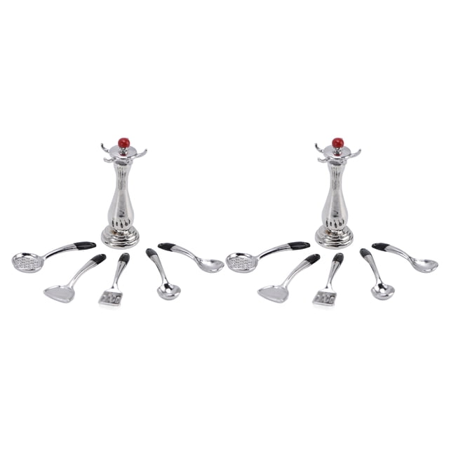 Juguete de cocina, accesorios de cocina para casa de muñecas 1:12, utensilio de cocina, accesorios de cocina para casa de muñecas de alta capacidad