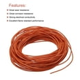 thumbnail image 4 of Silicone Wire 26AWG 26 Gauge Flexible Tinned Copper Standard High-Temperature Hookup Wire Orange 75m/246ft, 4 of 6