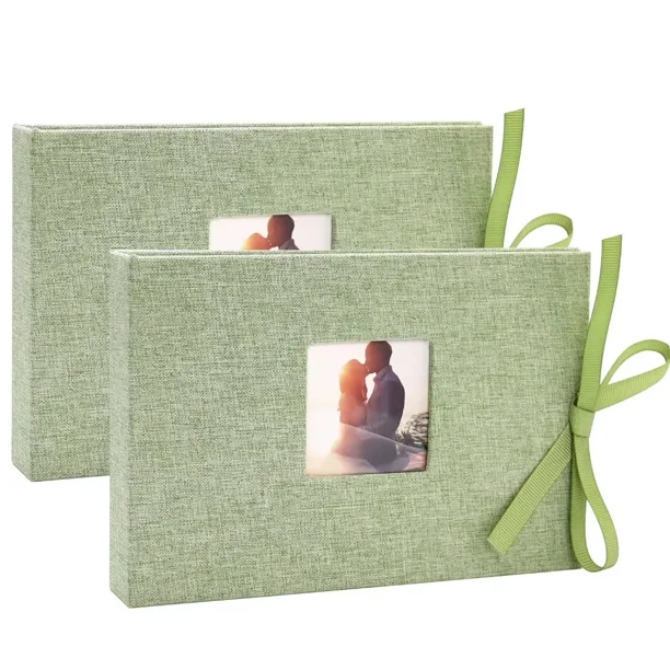 Vienrose Small Photo Album 4x6, Mini Picture Book with Pockets, Clear