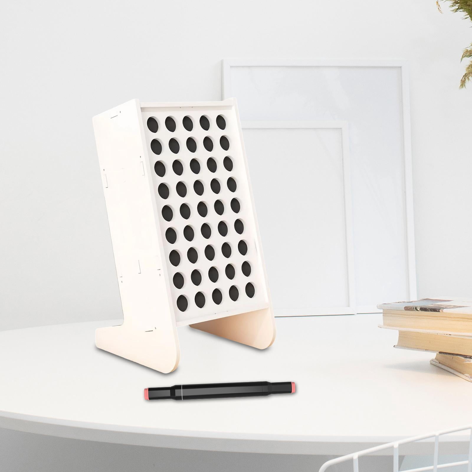 Dualoai Marker Organizer 45 Slots Art Supply Marker Rack for Art Brushes Office Desk