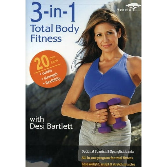 3-In-1 Total Body Fitness With Desi (DVD), Acorn, Sports & Fitness