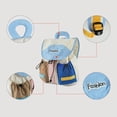 thumbnail image 6 of URSOFINE Color Block Drawstring Backpack Lightweight Large Capacity Casual Daypack, 6 of 8