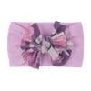 JLMSPLWG Baby Girls Bows Headband Toddler Flower Print Stretch Comfortable Wide Headwear Newborn Cute Photography Hair Accessory Baby Shower Gift