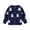 Blue, variant on Kovlvoll Toddler Baby Clothes Girls Knit Cardigan Crew Neck Long Sleeve Casual Loose Fashion Outwear Button Coat