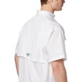 thumbnail image 4 of Camisa Columbia PFG Bonehead de manga corta para hombre blanca LT, 4 of 6