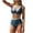Blue, variant on VBTAPA Bikini Set for Women Ruched High Waisted Two Piece Swimsuit Twist Front Cut Out Bathing Suit Prime Sales of The Day Black XL