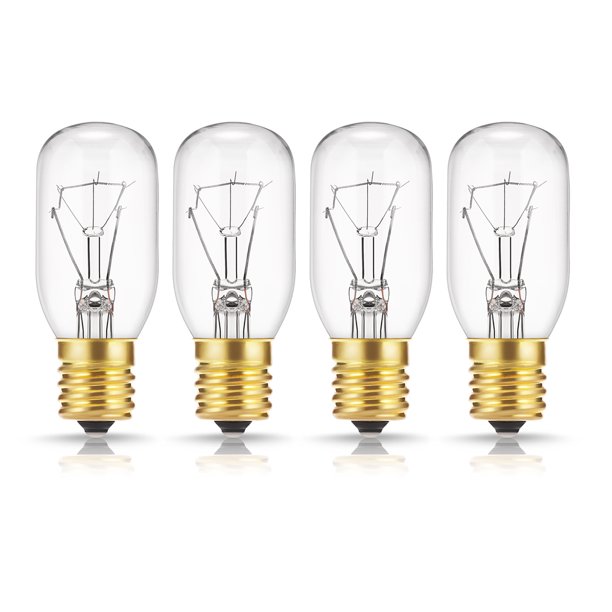 40 Watt Appliance Light Bulb, T8 Tubular Incandescent Light Bulbs