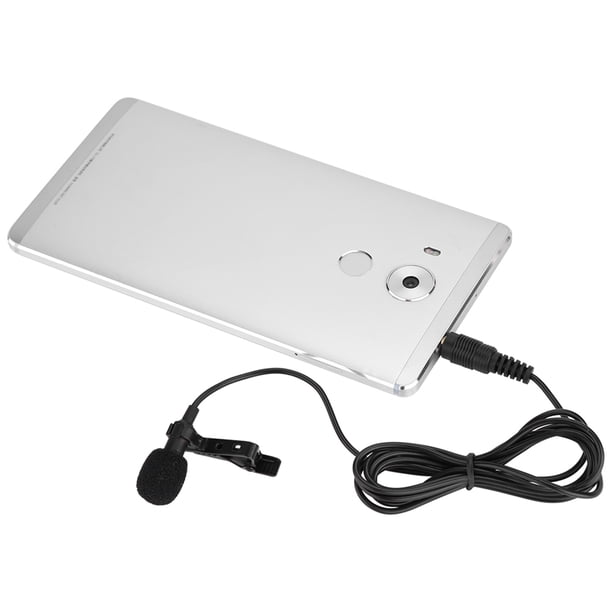 Micrófono de computadora NikouMX con clip y cable de 3,5 mm