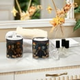 thumbnail image 4 of Yayeee 2 Pack Qtip Holder Bathroom Cotton Swab Canister with Lid Clear Dispenser Set, Skeleton with Rainbow, 4 of 6